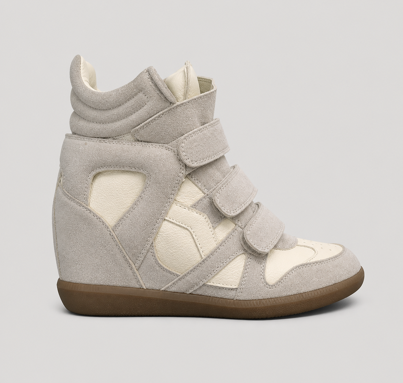 zapatillas tipo isabel marant blancos