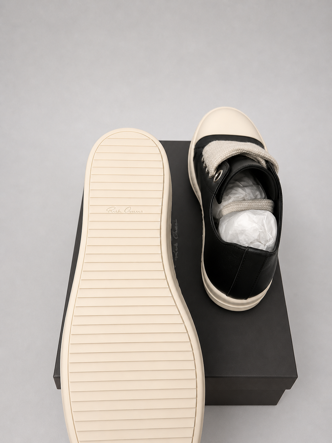✧ rick owens low-top jumbo lace