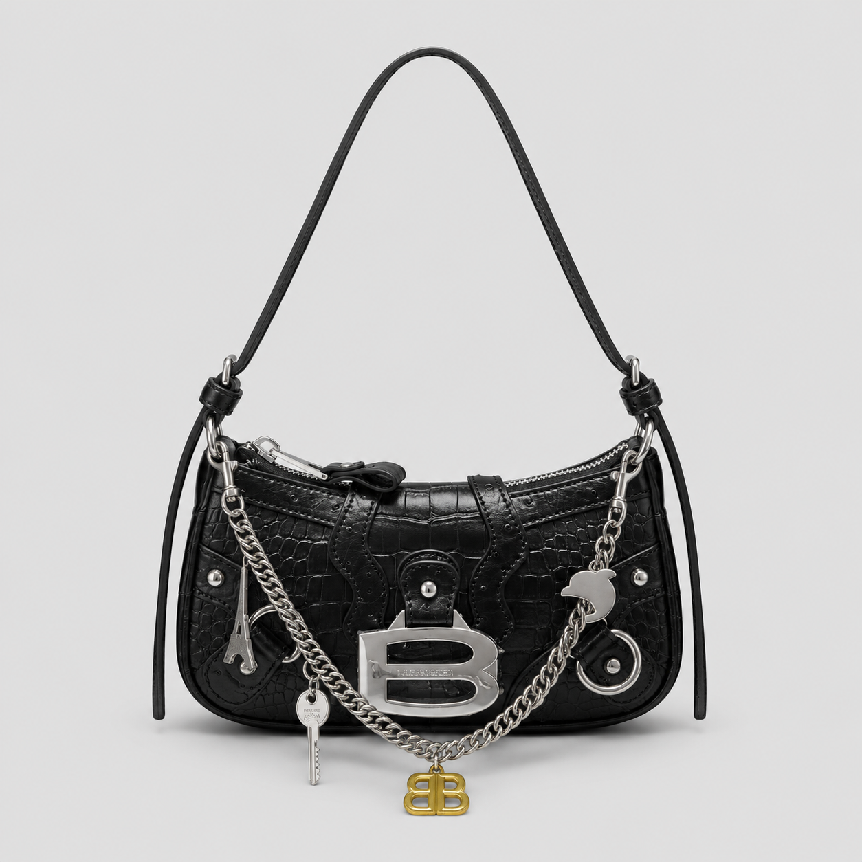 ✧ balenciaga shoulder bag mini con charms