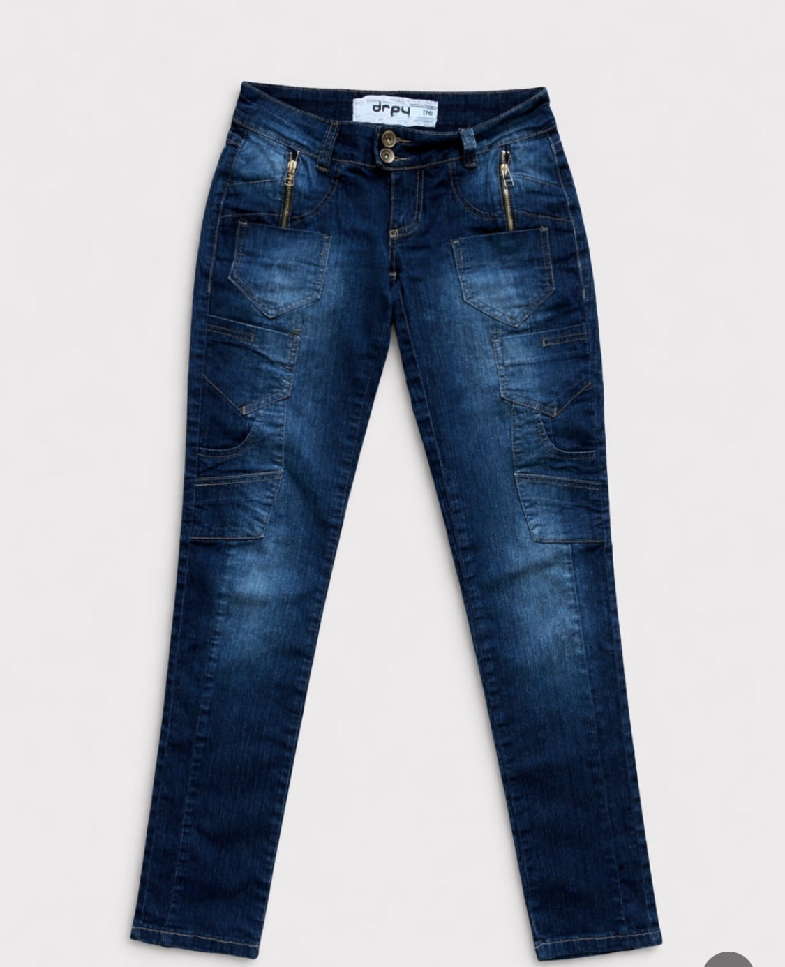denim low rise straight