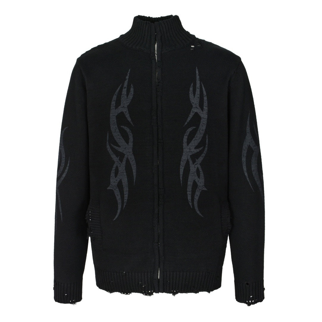 ✧ balenciaga knit zip-up