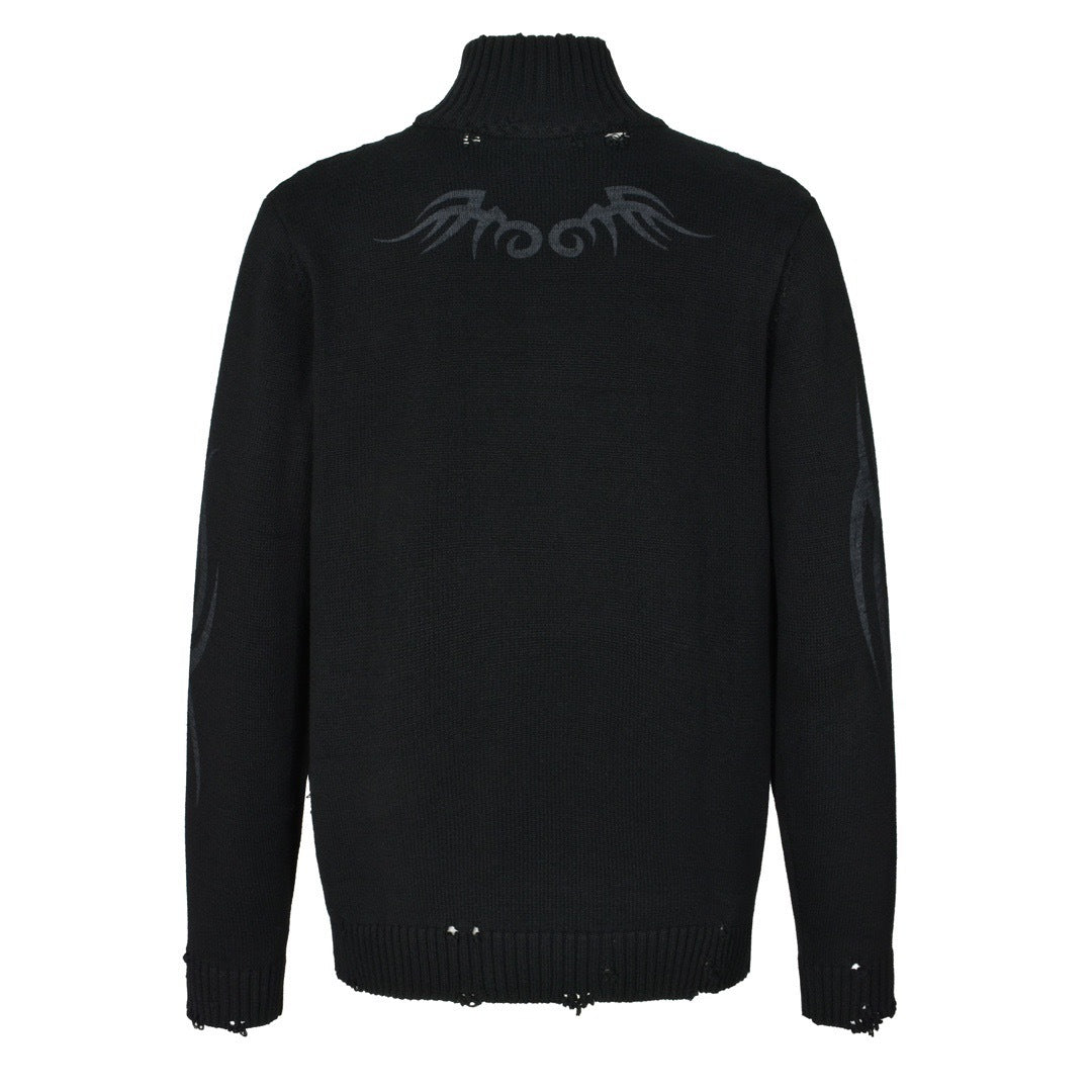✧ balenciaga knit zip-up