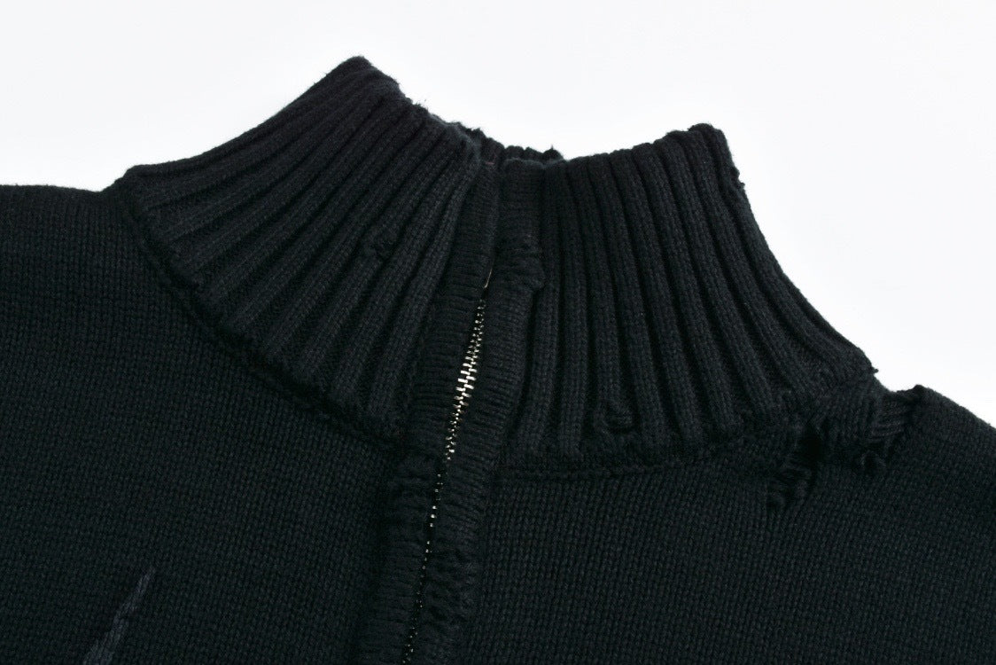 ✧ balenciaga knit zip-up