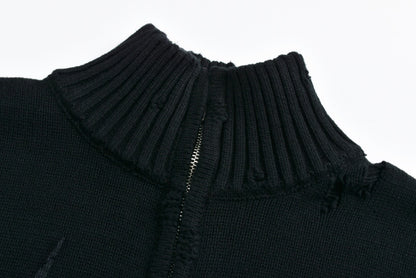 ✧ balenciaga knit zip-up
