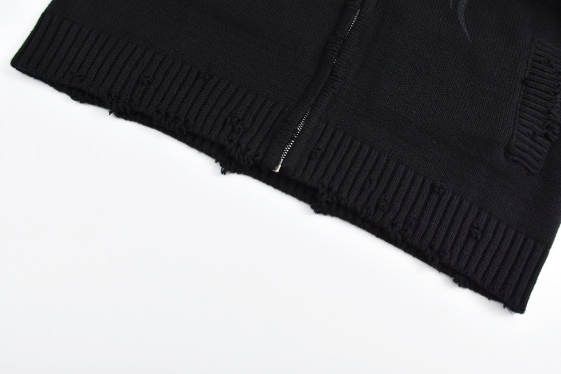 ✧ balenciaga knit zip-up