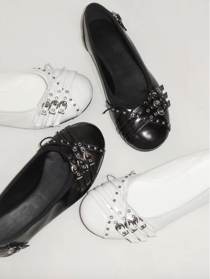 flats con detalle metálico