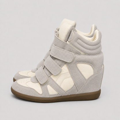 zapatillas tipo isabel marant blancos